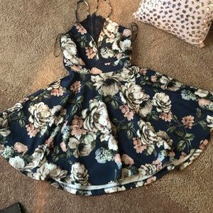 Floral print dress